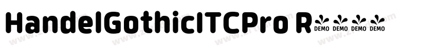 HandelGothicITCPro R字体转换
